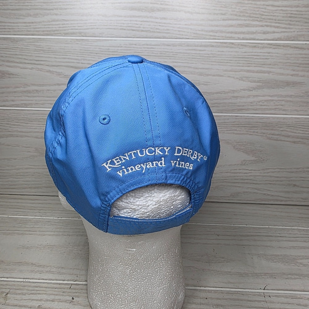 Kentucky Derby Vineyard Vines Whale Hat Stripe 2017 Logo Golf Beach Baseball - Picture 6 of 10